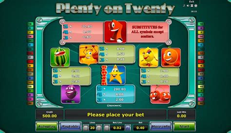ᐈ Игровой Автомат Plenty on Twenty  Играть Онлайн Бесплатно Novomatic™